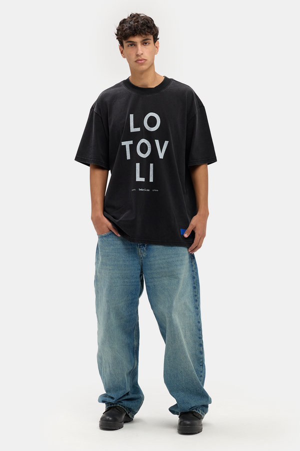 LO TOV LI (I'm Not Well) DUST BLACK unisex T-SHIRT