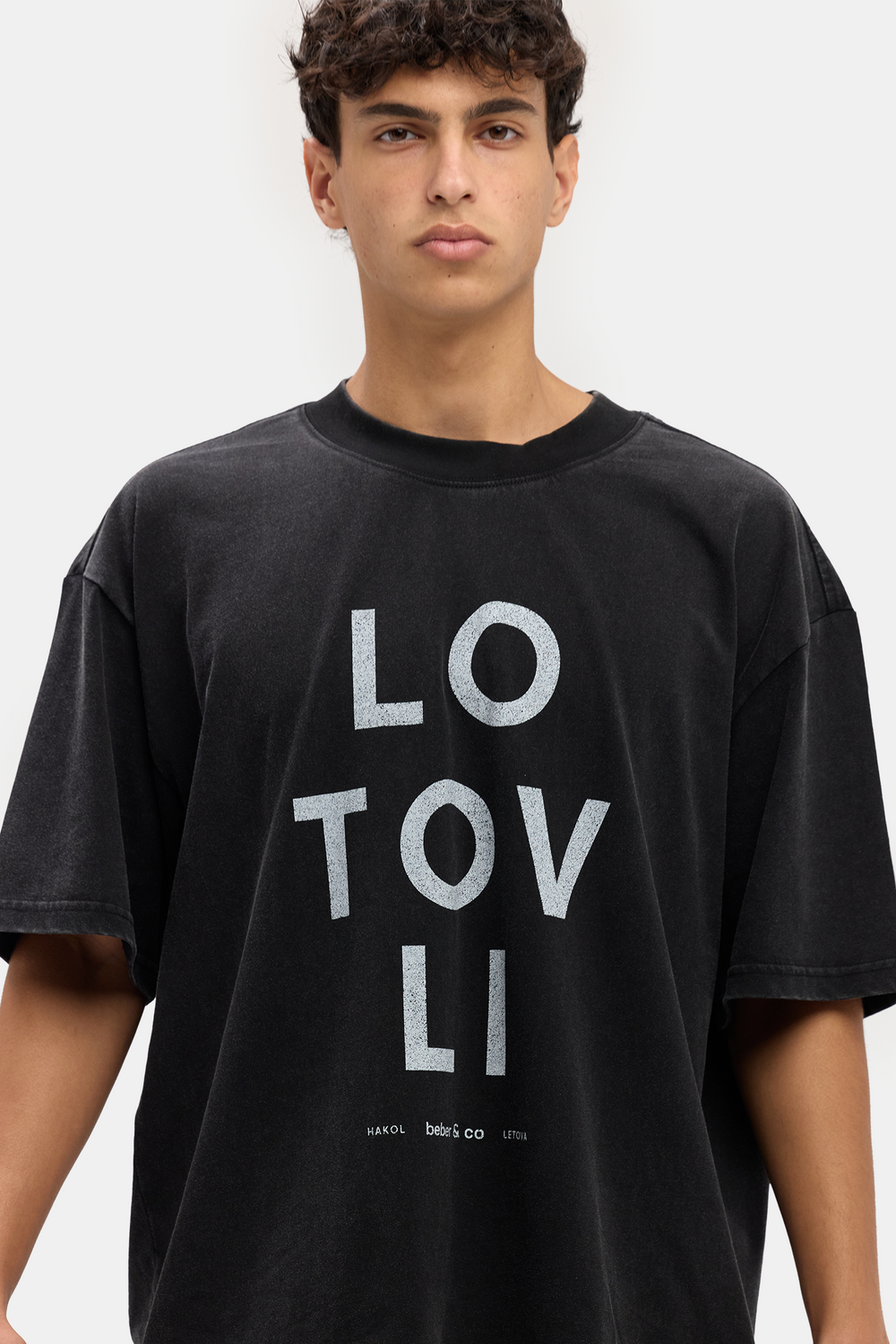 LO TOV LI (I'm Not Well) DUST BLACK unisex T-SHIRT